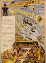 Cartel que anuncia en 1909 la publicación de una de las obras póstumas de Julio Verne